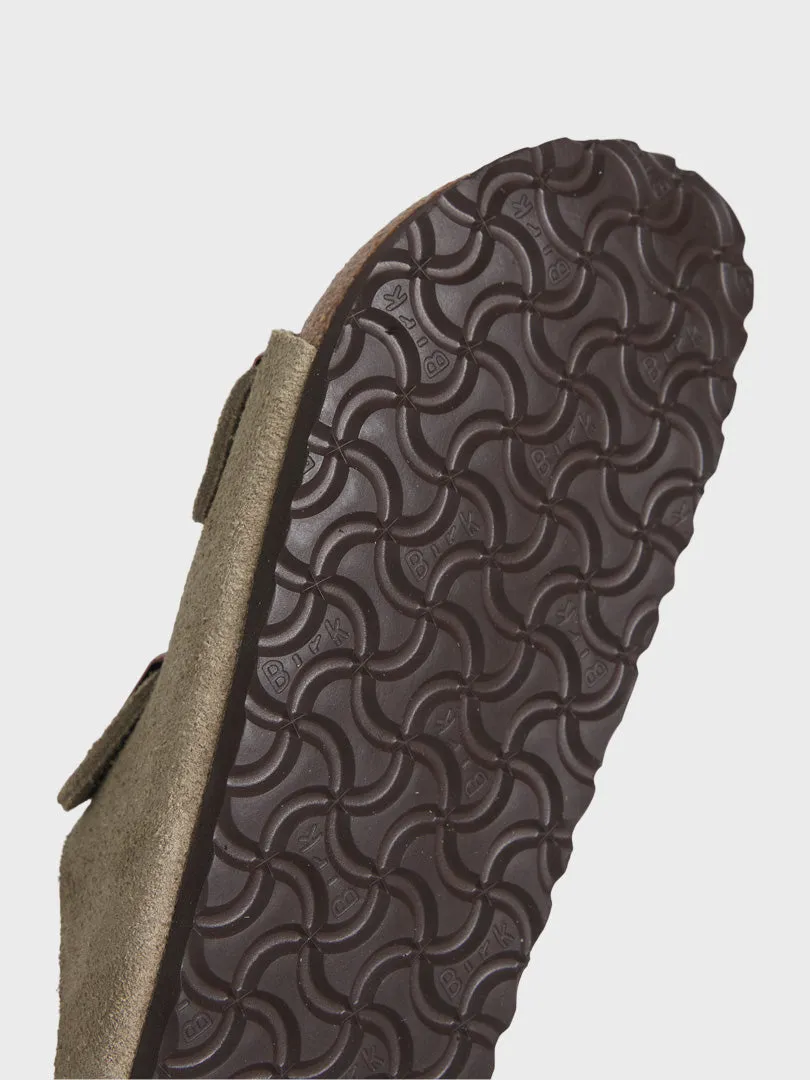 Arizona Narrow Sandals in Suede Taupe