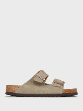 Arizona Narrow Sandals in Suede Taupe