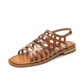 BeauToday Retro Open Toe Gladiator Sandals for Women