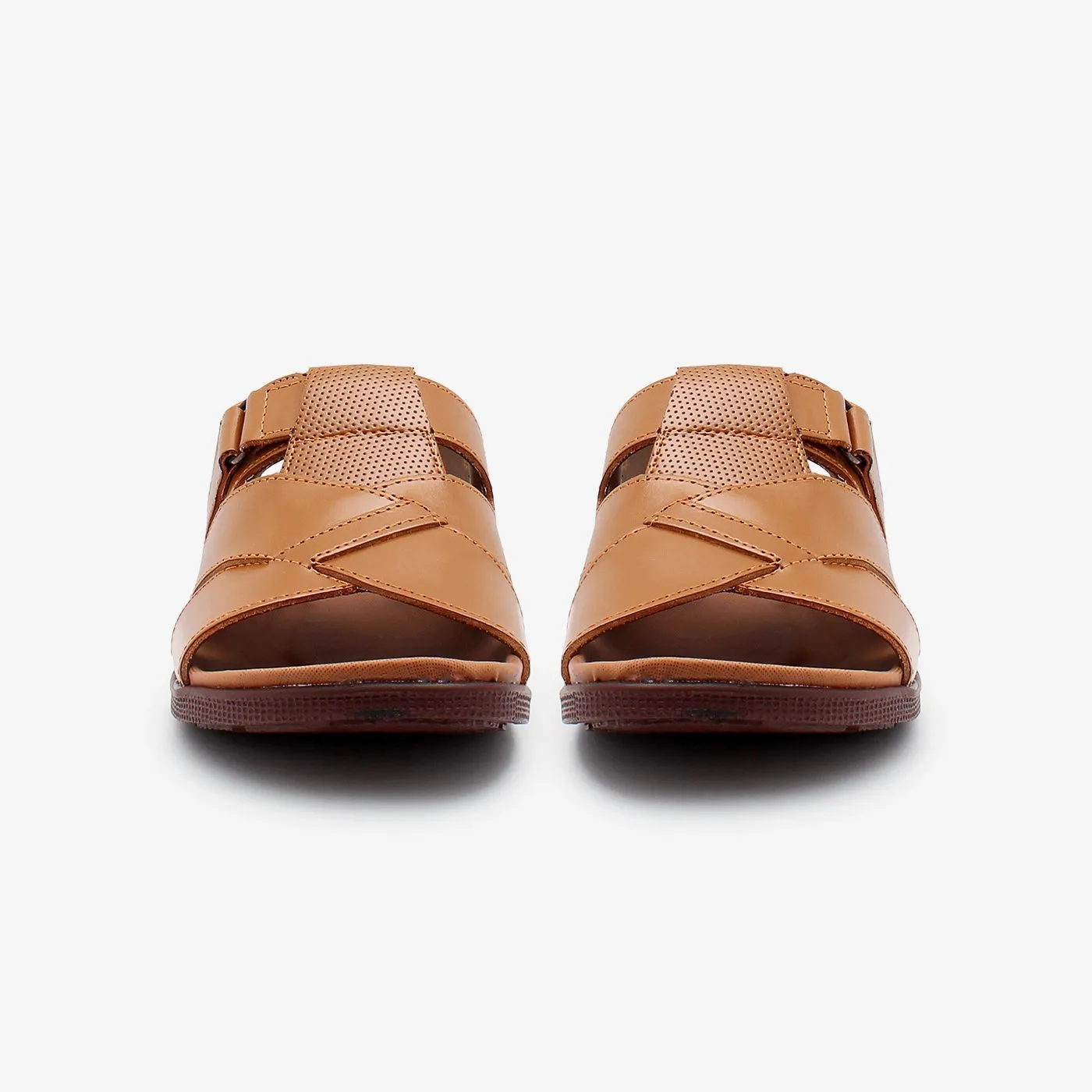 Cross-Strap Mens Sandals