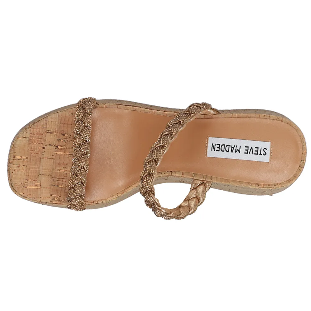 Danya Rhinestone Wedge Sandal