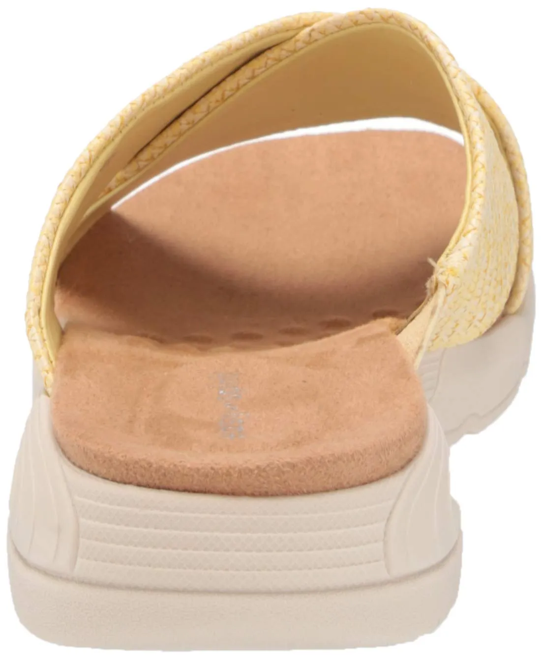 Easy Spirit Taite3 Yellow Fashion Slip On Thong Caged Open Toe Slide Sandals