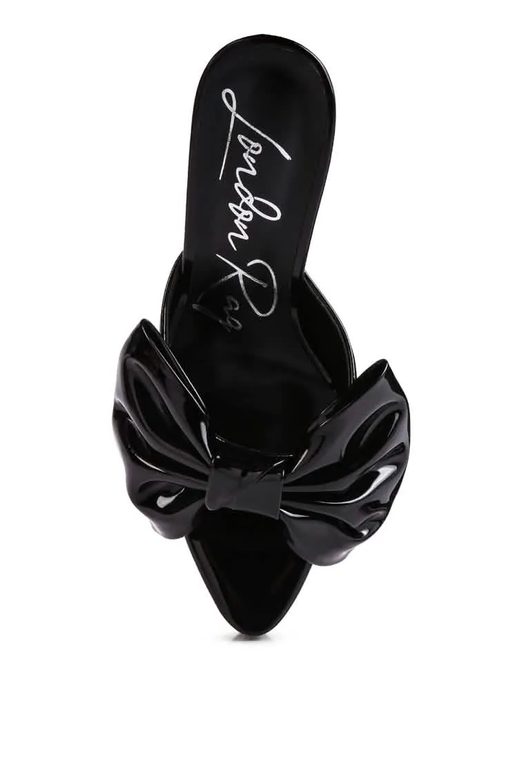 Elegant Bow-Detail Platform Sandals for Enchanting Evenings