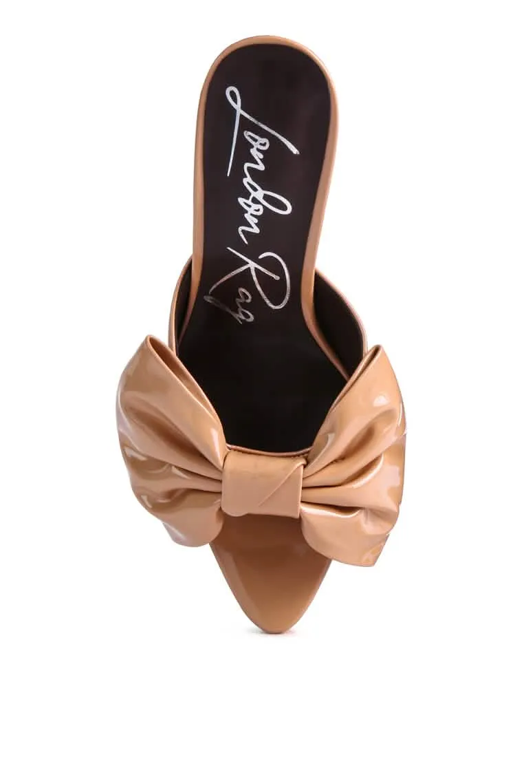 Elegant Bow-Detail Platform Sandals for Enchanting Evenings