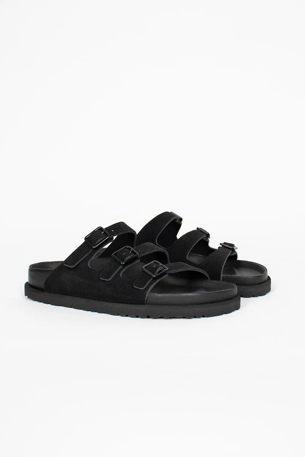 Florida Suede Sandal Black