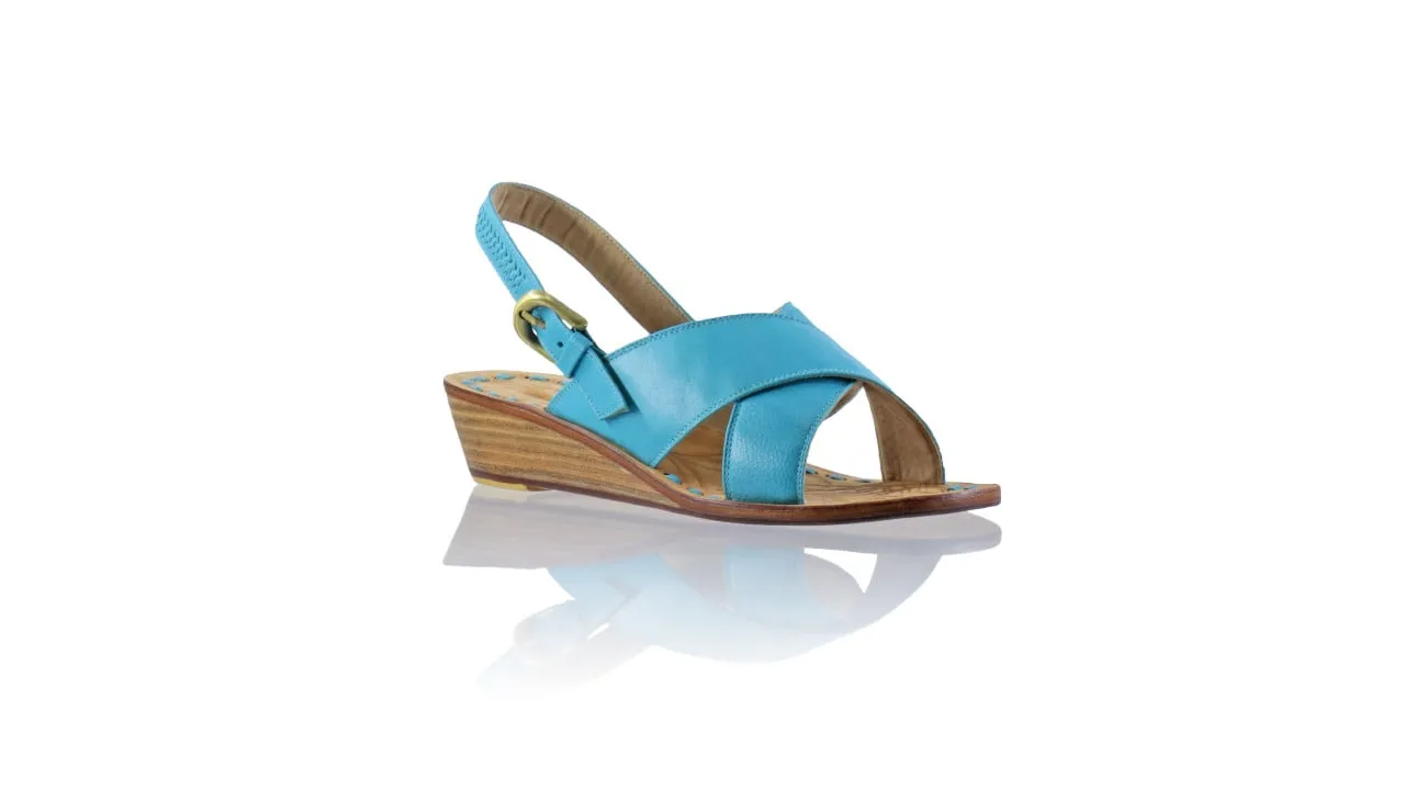 Ines Strap 35mm Wedge - Turquoise