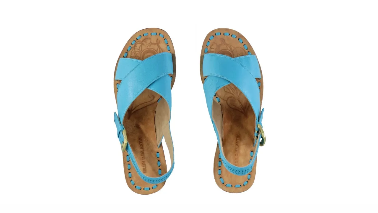 Ines Strap 35mm Wedge - Turquoise