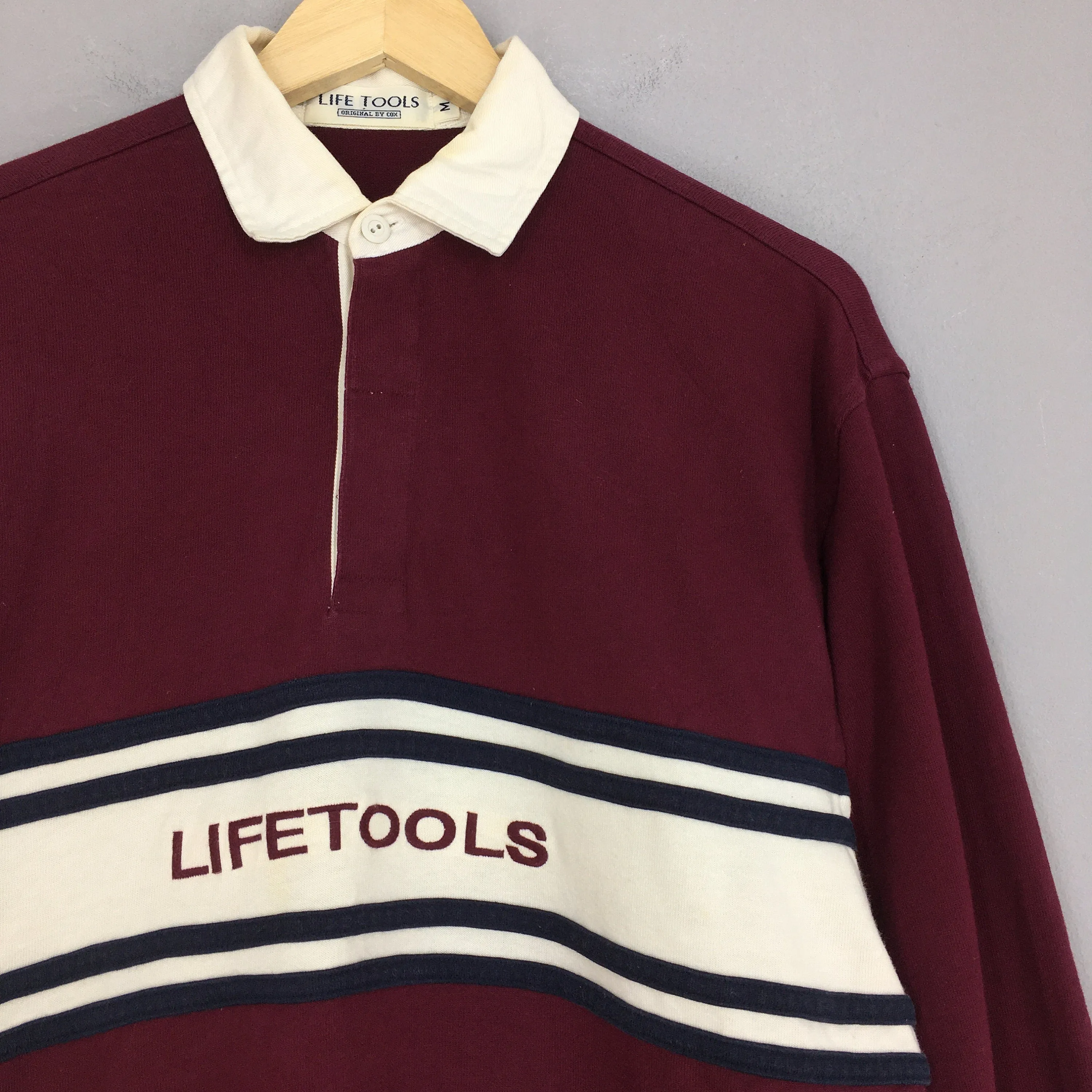 Life Tools Burgundy Rugby Shirt Medium