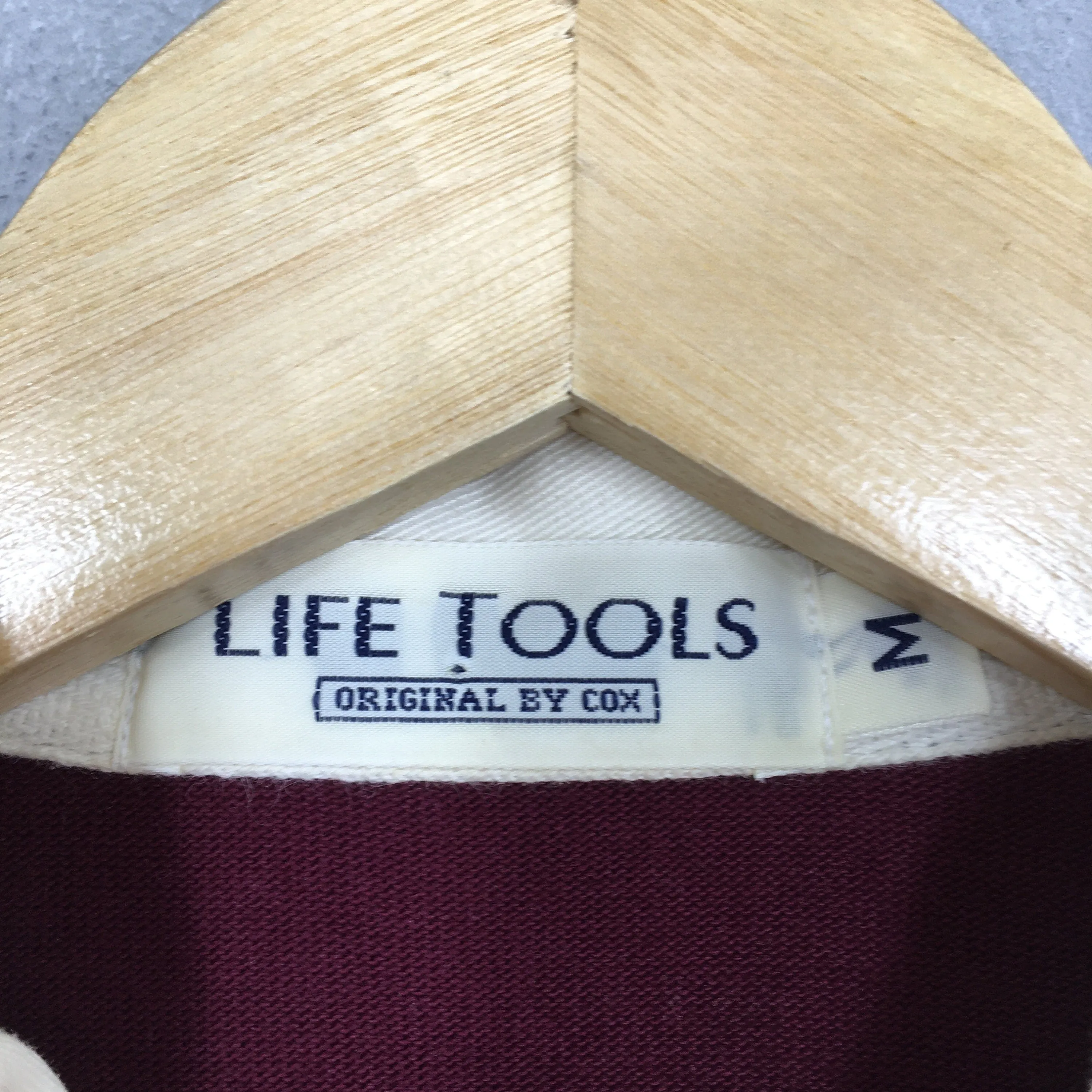 Life Tools Burgundy Rugby Shirt Medium