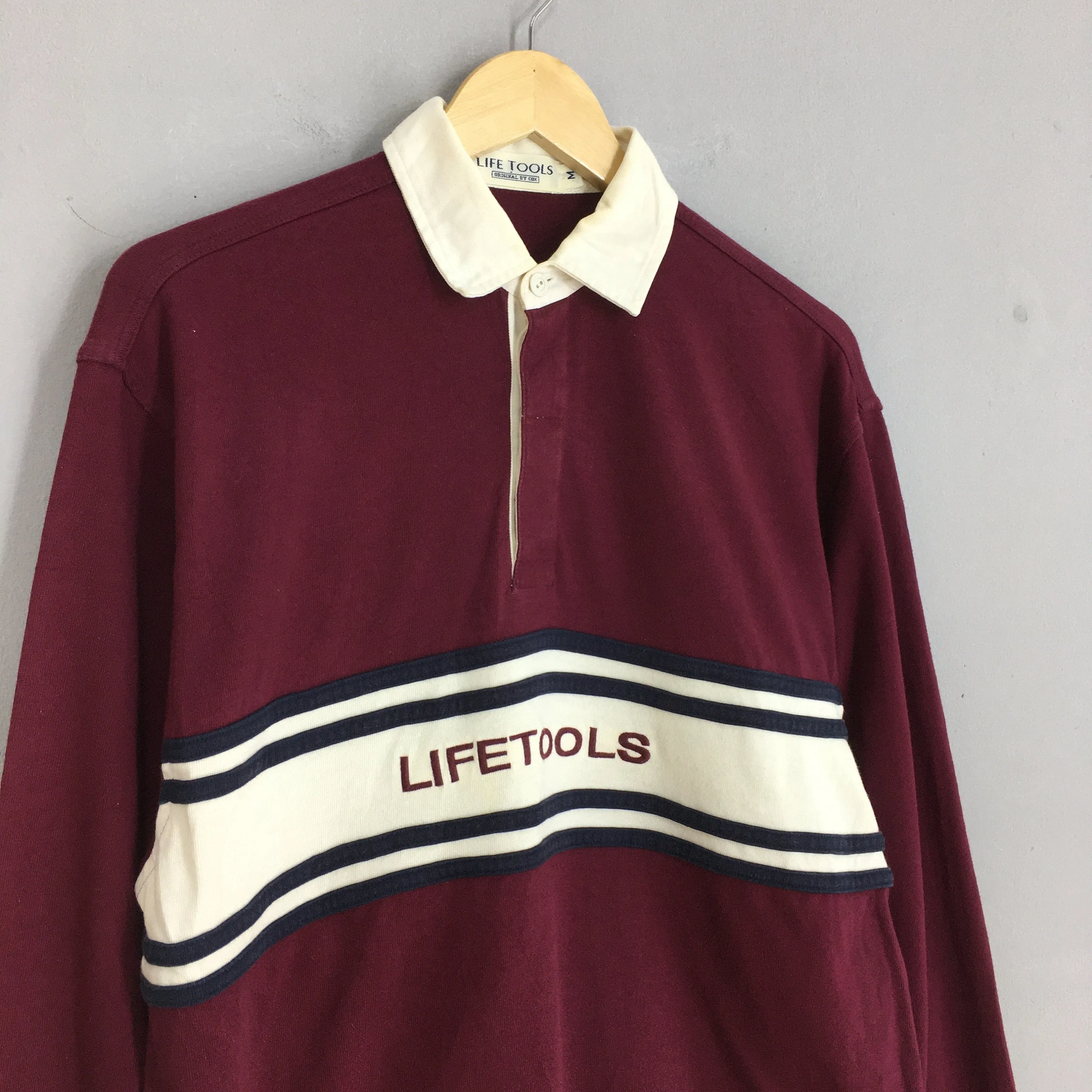 Life Tools Burgundy Rugby Shirt Medium