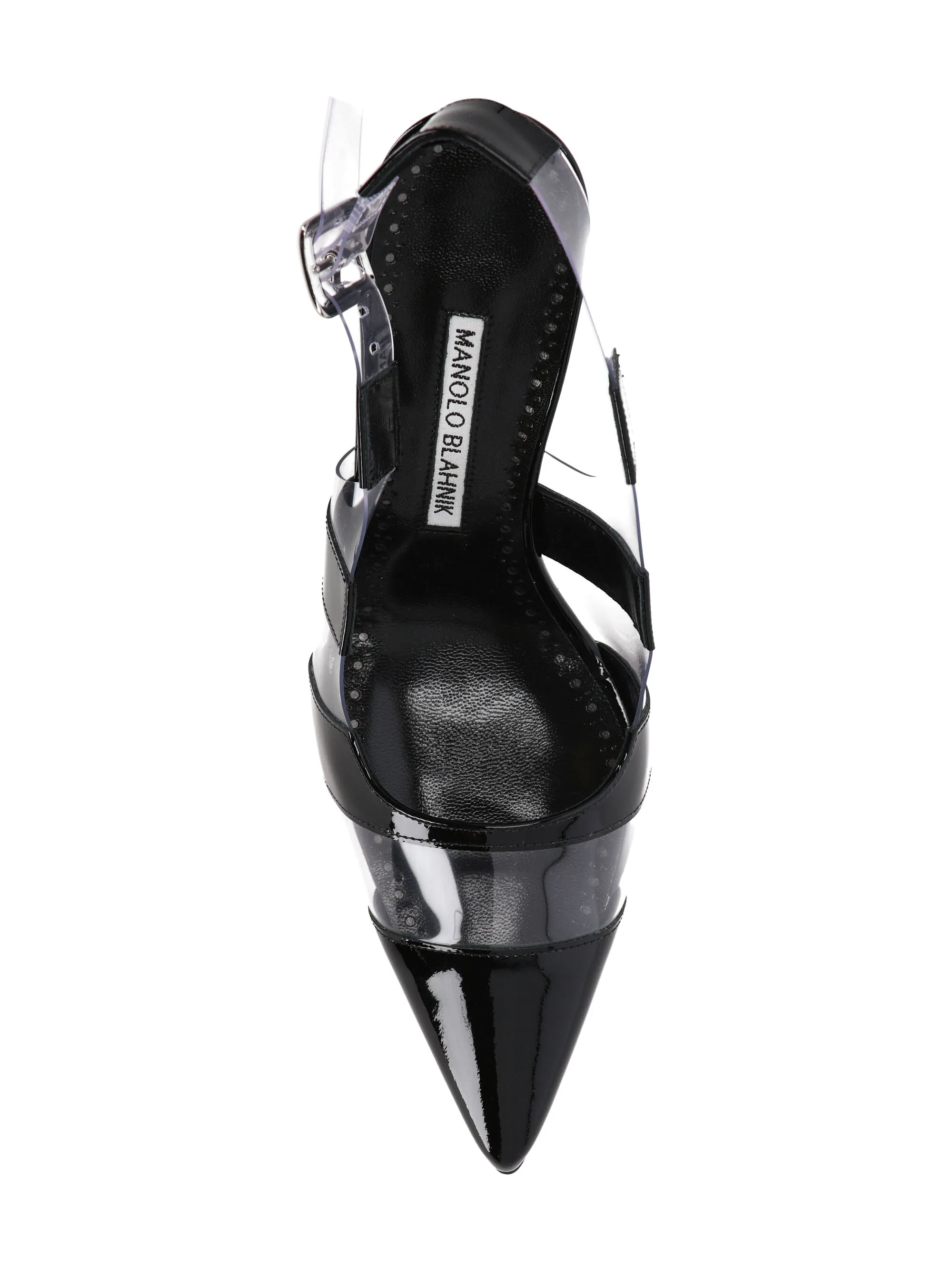 Patent Black Heeled Sandals