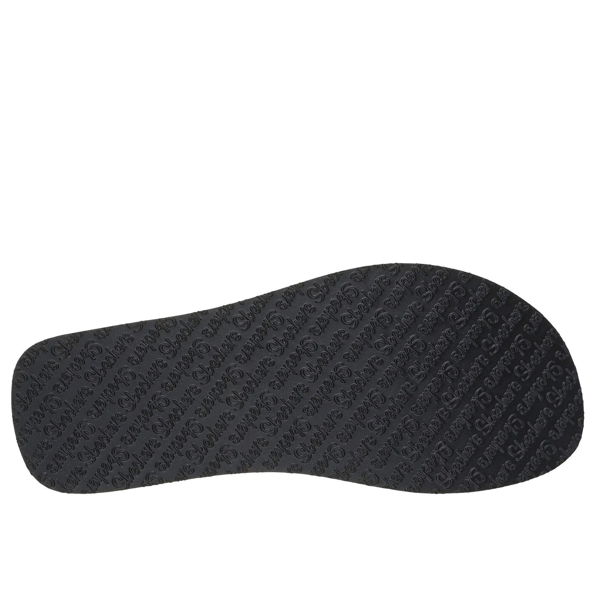 Skechers 119638 Vinyasa - Wild Daisies Ladies Black Vegan Sandals