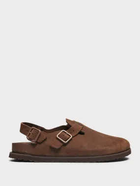 Tokio Cazador Leather Sandals in Brown