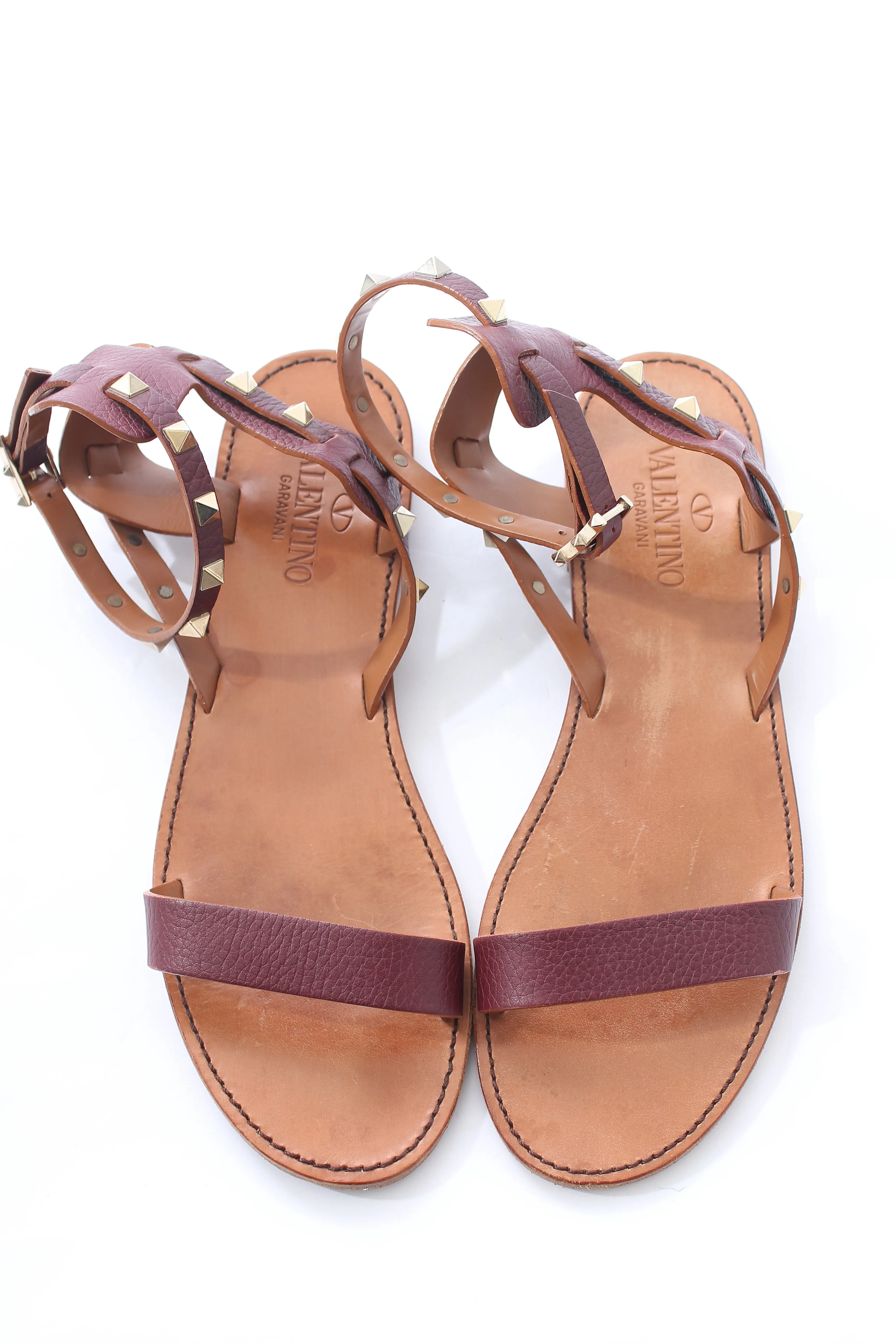 Valentino Rockstud Leather Sandals