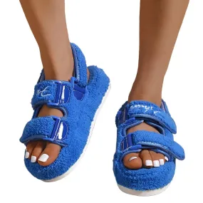Women's Terry Cloth Casual Thick Bottom Sandals
