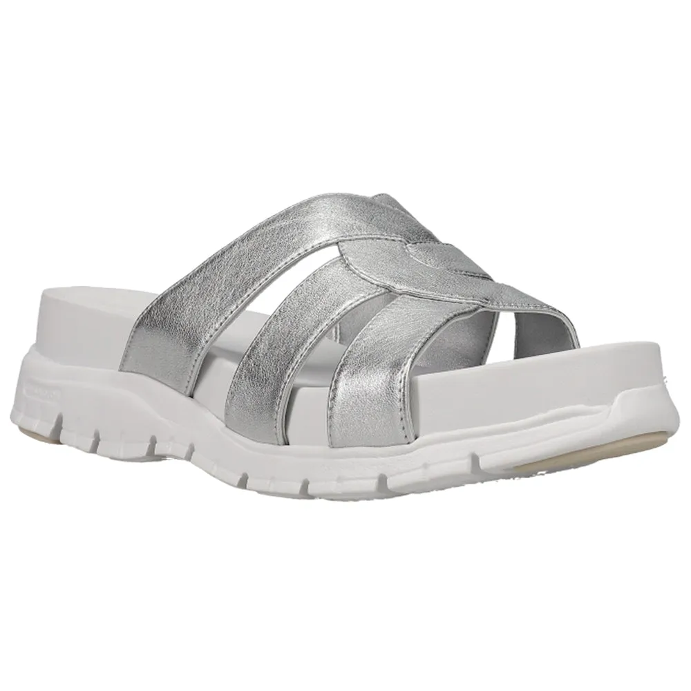 ZEROGRAND Slotted Metallic Slide Sandals