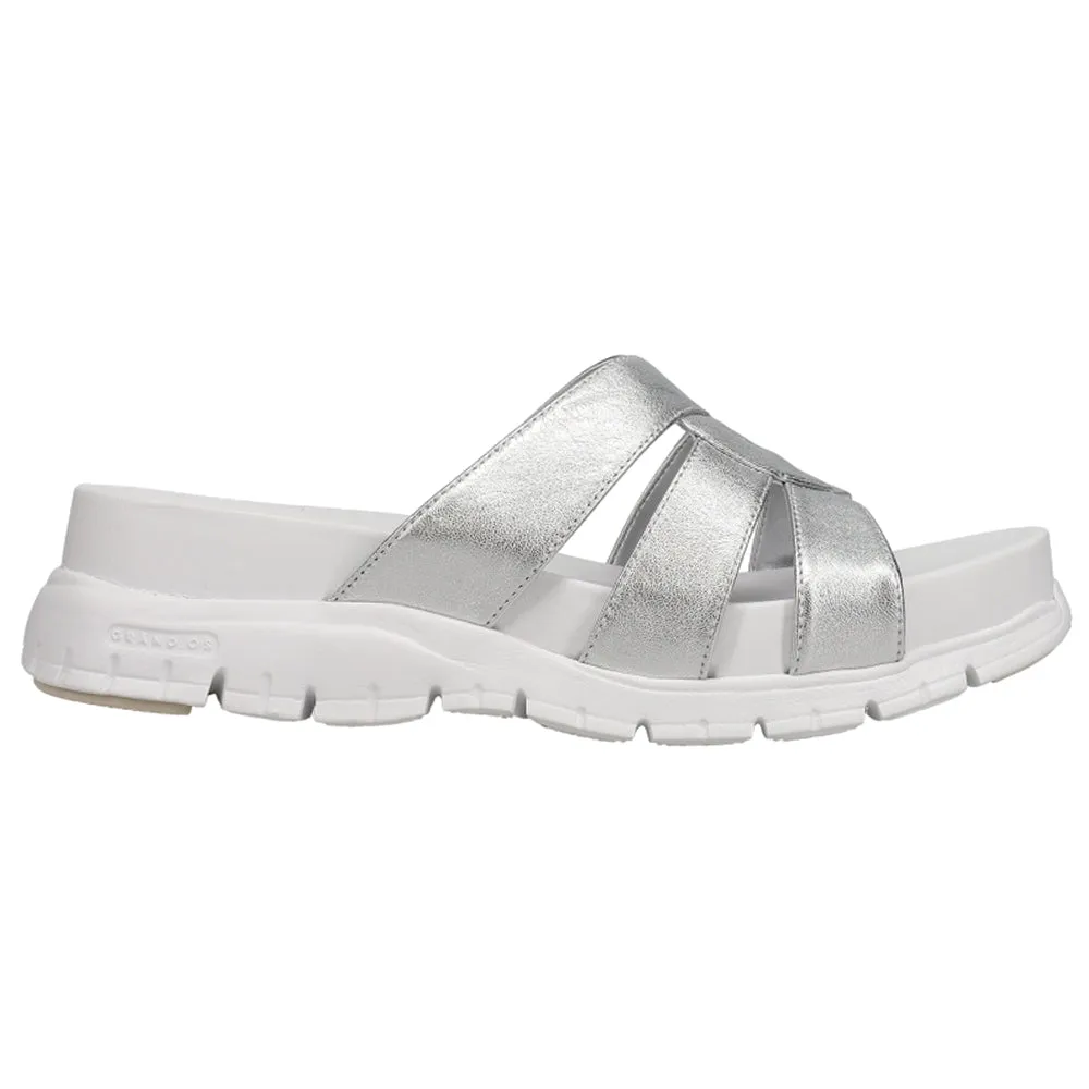 ZEROGRAND Slotted Metallic Slide Sandals